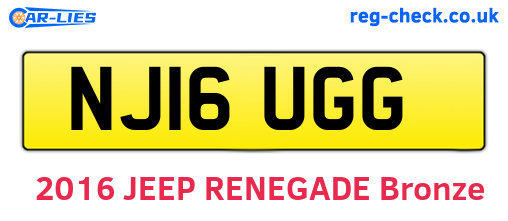 NJ16UGG are the vehicle registration plates.
