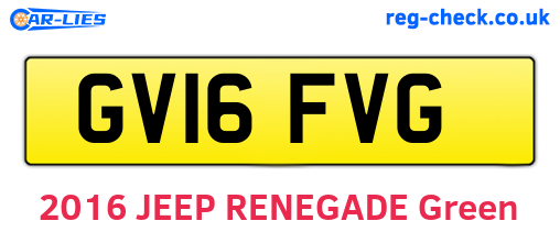 GV16FVG are the vehicle registration plates.