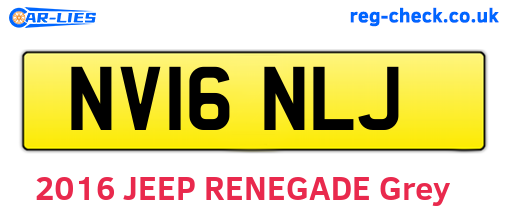 NV16NLJ are the vehicle registration plates.
