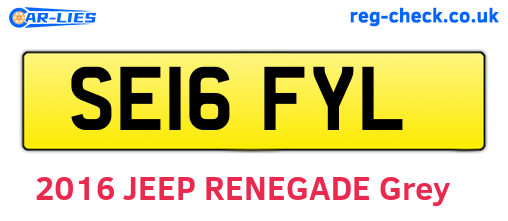 SE16FYL are the vehicle registration plates.