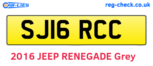 SJ16RCC are the vehicle registration plates.