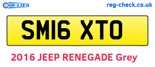SM16XTO are the vehicle registration plates.