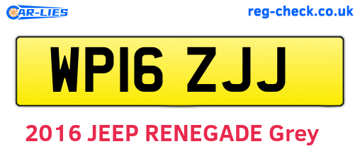 WP16ZJJ are the vehicle registration plates.