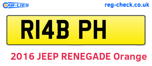R14BPH are the vehicle registration plates.