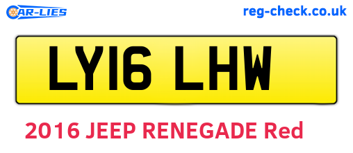 LY16LHW are the vehicle registration plates.