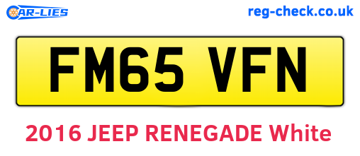 FM65VFN are the vehicle registration plates.