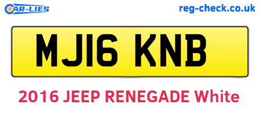 MJ16KNB are the vehicle registration plates.