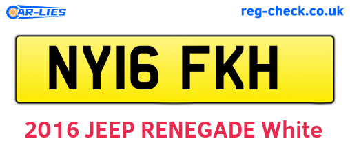 NY16FKH are the vehicle registration plates.