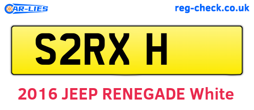 S2RXH are the vehicle registration plates.