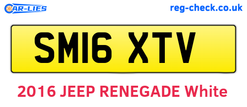 SM16XTV are the vehicle registration plates.