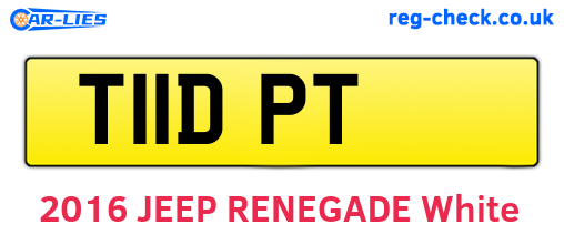 T11DPT are the vehicle registration plates.