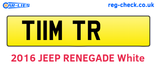 T11MTR are the vehicle registration plates.