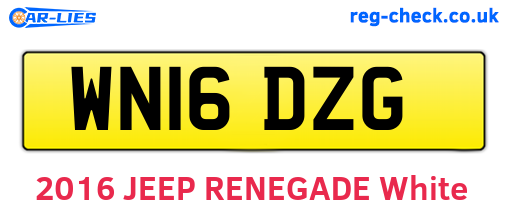 WN16DZG are the vehicle registration plates.