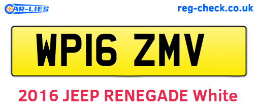 WP16ZMV are the vehicle registration plates.