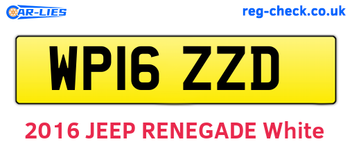 WP16ZZD are the vehicle registration plates.
