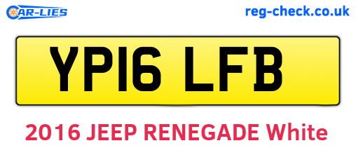 YP16LFB are the vehicle registration plates.