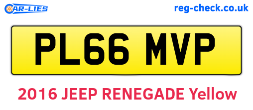 PL66MVP are the vehicle registration plates.