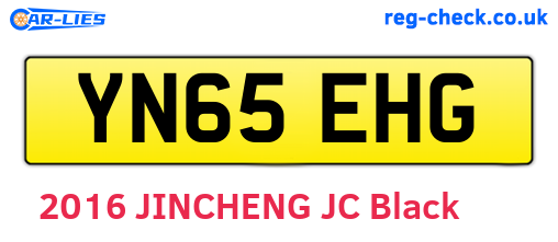 YN65EHG are the vehicle registration plates.