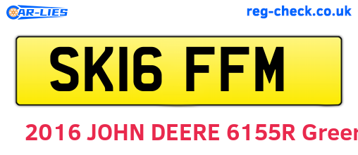 SK16FFM are the vehicle registration plates.