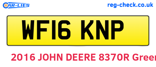 WF16KNP are the vehicle registration plates.