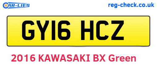 GY16HCZ are the vehicle registration plates.