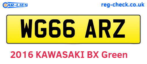 WG66ARZ are the vehicle registration plates.