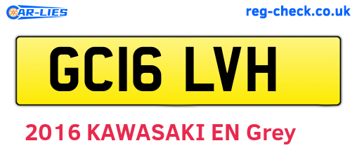 GC16LVH are the vehicle registration plates.