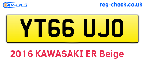 YT66UJO are the vehicle registration plates.