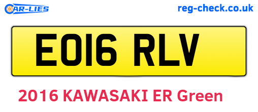 EO16RLV are the vehicle registration plates.