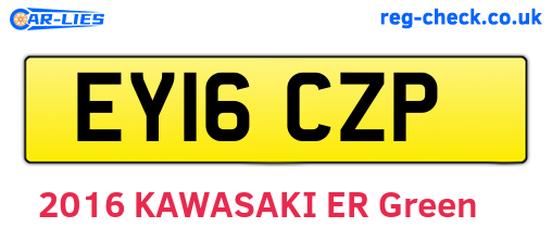 EY16CZP are the vehicle registration plates.
