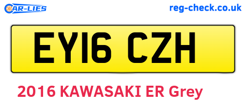EY16CZH are the vehicle registration plates.