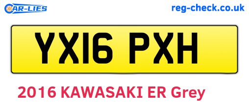 YX16PXH are the vehicle registration plates.