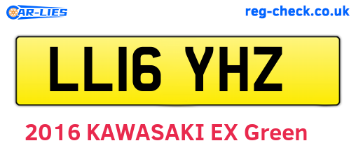 LL16YHZ are the vehicle registration plates.