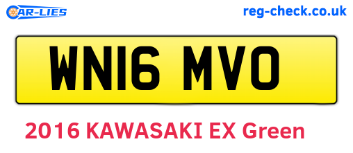 WN16MVO are the vehicle registration plates.