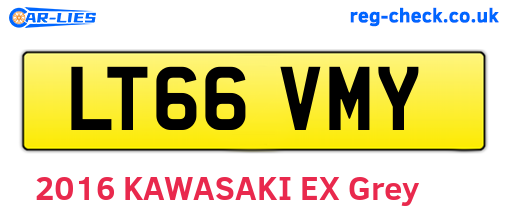 LT66VMY are the vehicle registration plates.