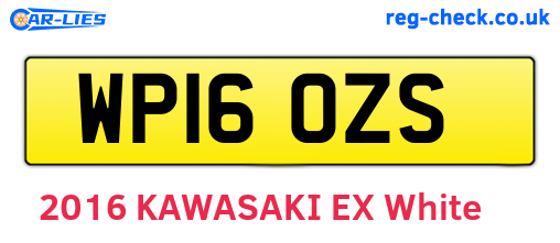 WP16OZS are the vehicle registration plates.
