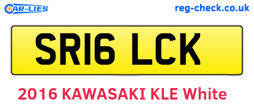 SR16LCK are the vehicle registration plates.