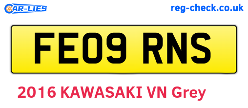 FE09RNS are the vehicle registration plates.