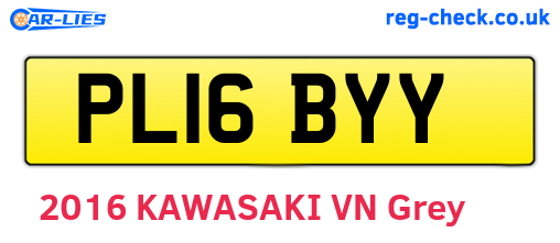 PL16BYY are the vehicle registration plates.