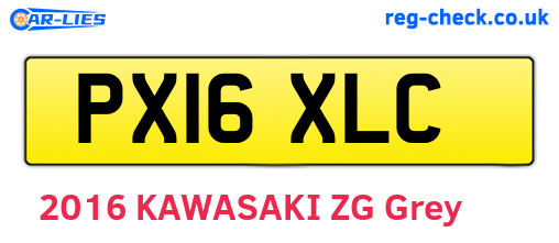 PX16XLC are the vehicle registration plates.