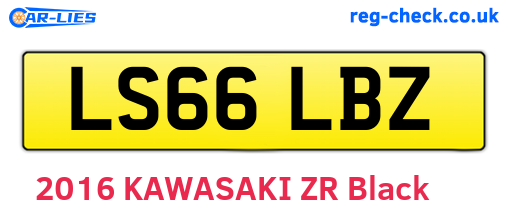 LS66LBZ are the vehicle registration plates.