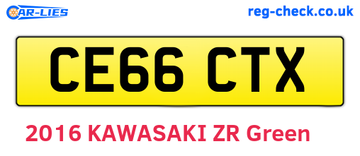 CE66CTX are the vehicle registration plates.