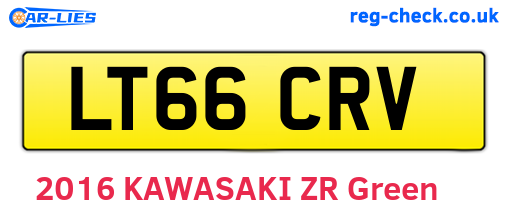 LT66CRV are the vehicle registration plates.