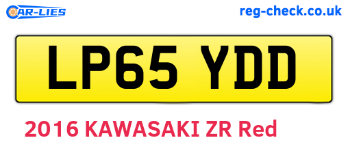 LP65YDD are the vehicle registration plates.