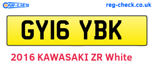 GY16YBK are the vehicle registration plates.