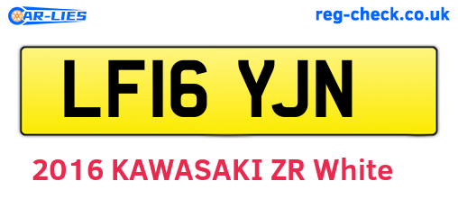 LF16YJN are the vehicle registration plates.