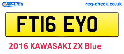 FT16EYO are the vehicle registration plates.