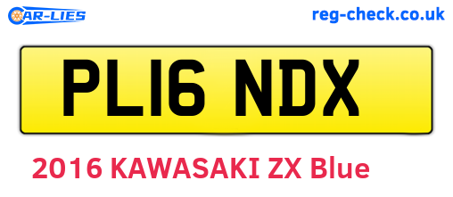 PL16NDX are the vehicle registration plates.