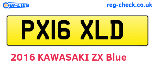 PX16XLD are the vehicle registration plates.
