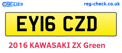 EY16CZD are the vehicle registration plates.